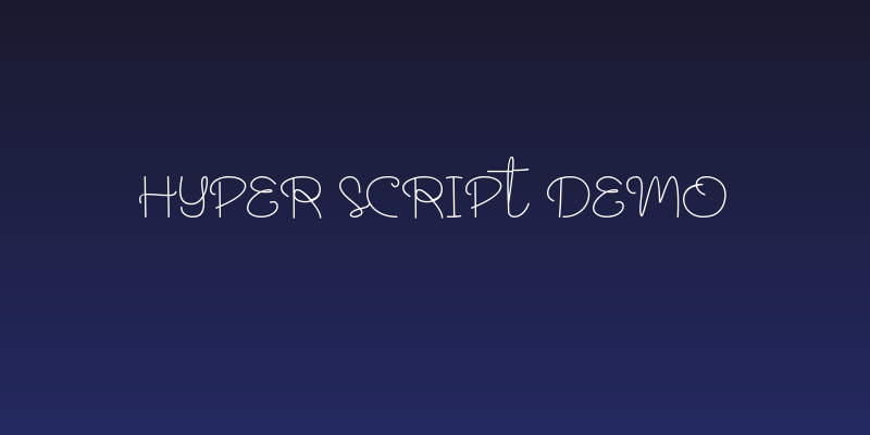 Hyper Script Demo Social Header