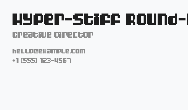 Hyper-Stiff Round-Bootied Opossum Regular Business Card