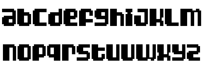 Hyper-Stiff Round-Bootied Opossum Regular Font LOWERCASE