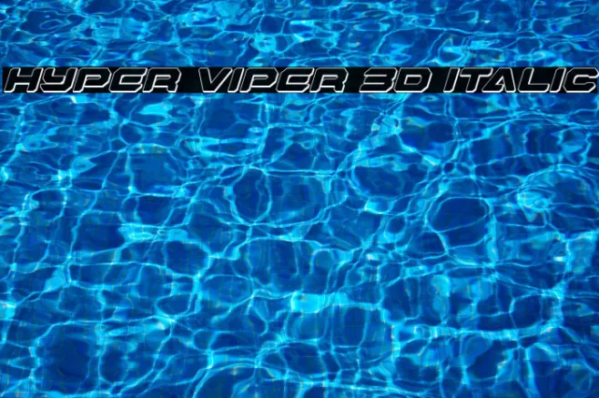 Hyper Viper 3D Italic Example 1