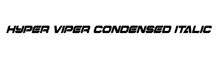 Hyper Viper Condensed Italic  免费字体下载