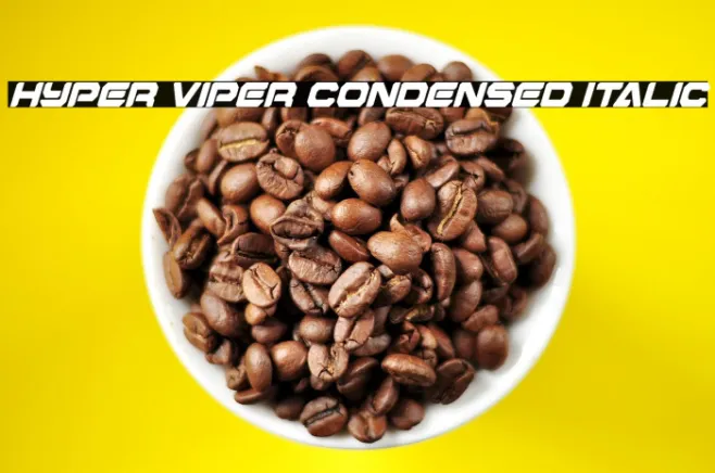 Hyper Viper Condensed Italic Example 1