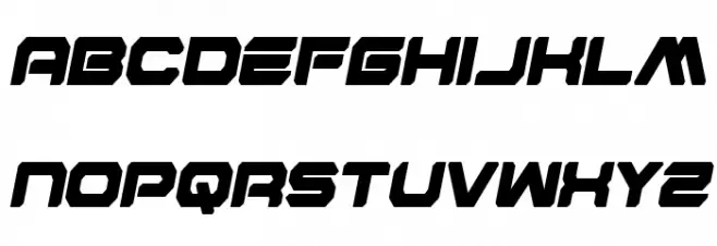 Hyper Viper Condensed SemiItal Schriftart Groß