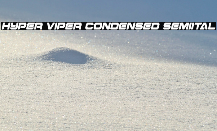 Hyper Viper Condensed SemiItal Example 1