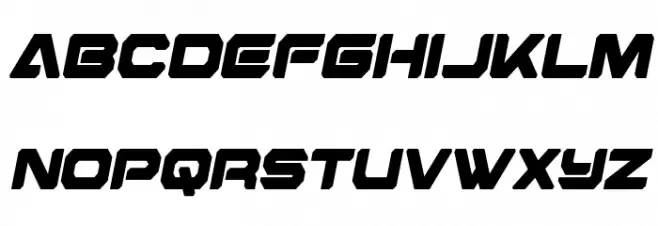 Hyper Viper Condensed SemiItal Schriftart Kleinbuchstaben