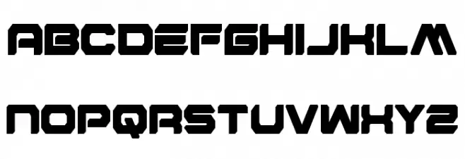 Hyper Viper Condensed Schriftart Groß