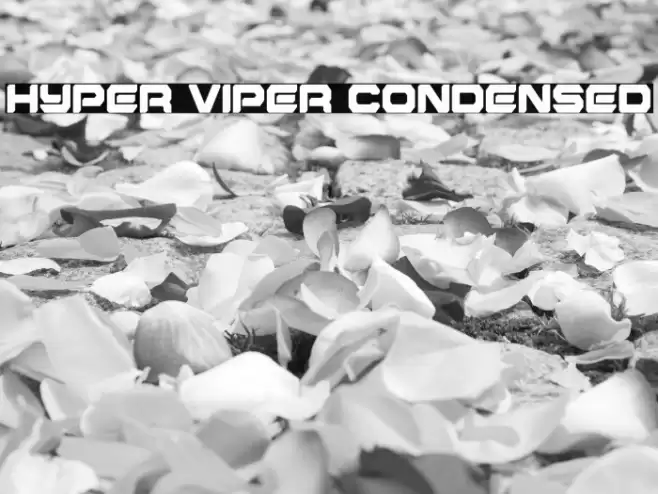 Hyper Viper Condensed Font examples