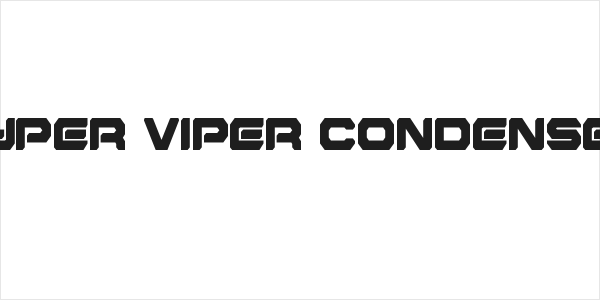 Hyper Viper Condensed Logo