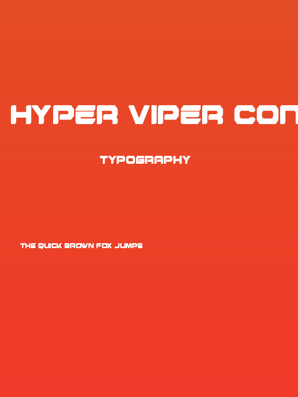 Hyper Viper Condensed Poster
