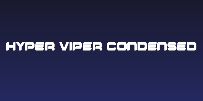 Hyper Viper Condensed Social Header