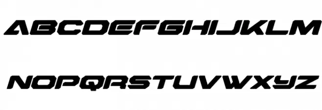 Hyper Viper Expanded Italic Fonte MINÚSCULAS