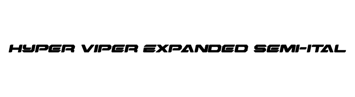 Hyper Viper Expanded Semi-Ital  免费字体下载