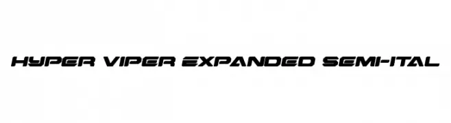 Hyper Viper Expanded Semi-Ital  Frei Schriftart Herunterladen