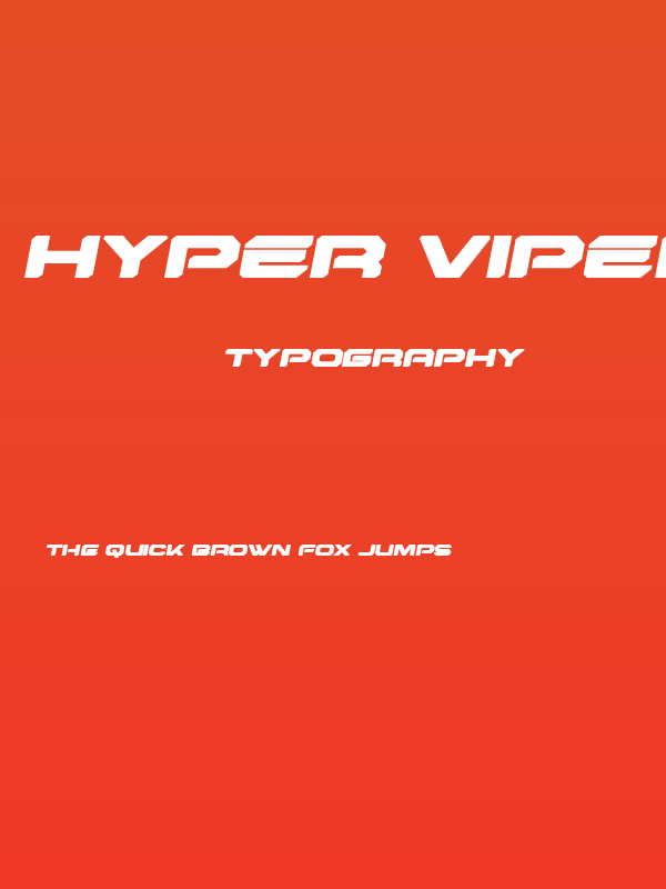 Hyper Viper Expanded Semi-Ital Poster