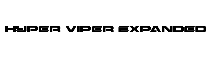 Hyper Viper Expanded  フリーフォントのダウンロード