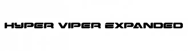 Hyper Viper Expanded  Frei Schriftart Herunterladen