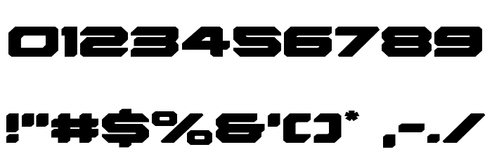 Hyper Viper Expanded Font OTHER CHARS