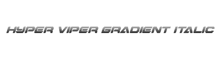 Hyper Viper Gradient Italic  免费字体下载