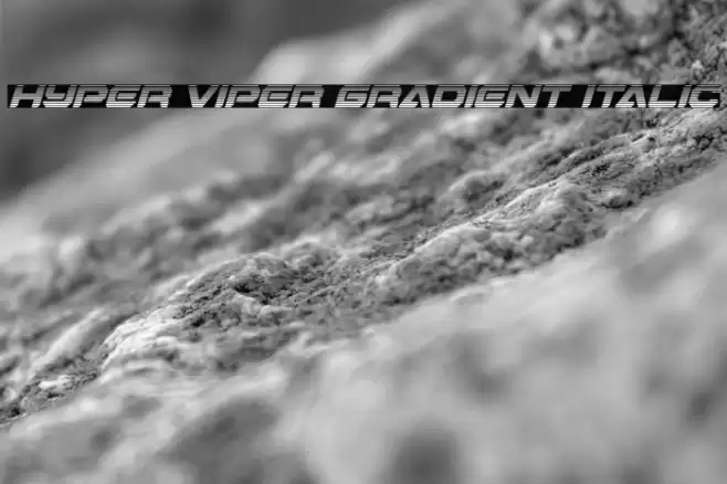 Hyper Viper Gradient Italic Font examples