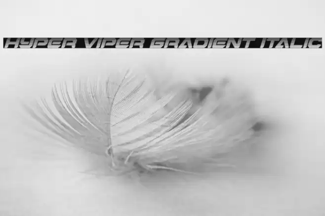 Hyper Viper Gradient Italic Font examples