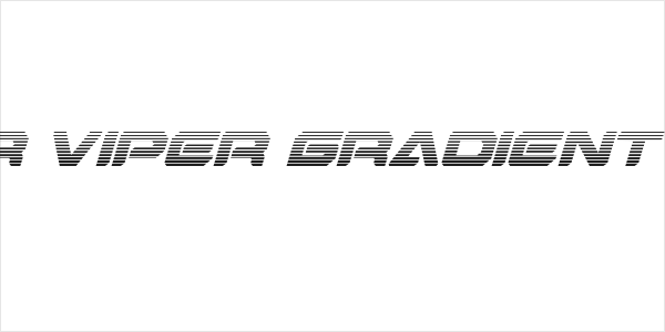 Hyper Viper Gradient Italic Logo