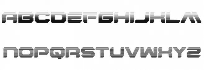Hyper Viper Gradient Font Litere mari