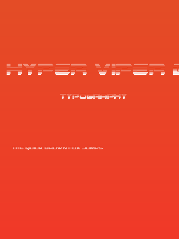 Hyper Viper Gradient Poster