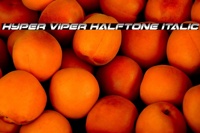 Hyper Viper Halftone Italic Example 2