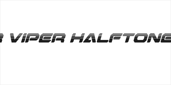 Hyper Viper Halftone Italic Logo