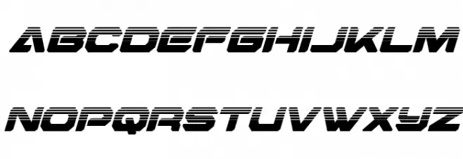 Hyper Viper Halftone Italic Schriftart Kleinbuchstaben