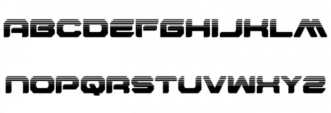 Hyper Viper Halftone Schriftart Groß