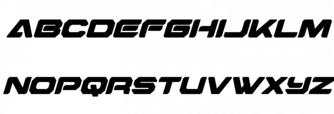 Hyper Viper Italic Caratteri MINUSCOLO