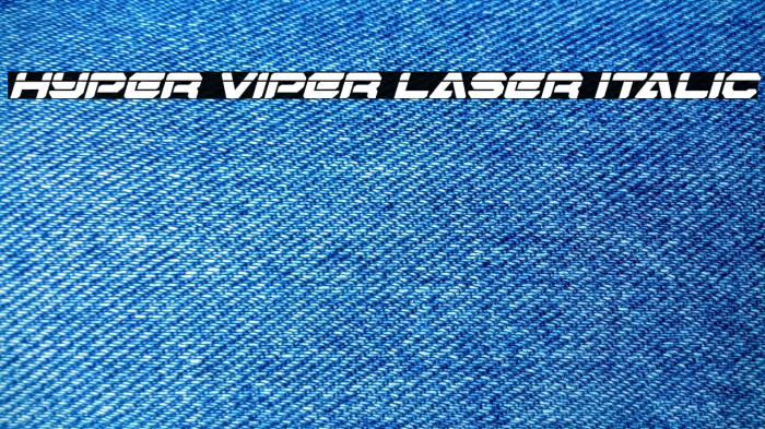 Hyper Viper Laser Italic Example 2
