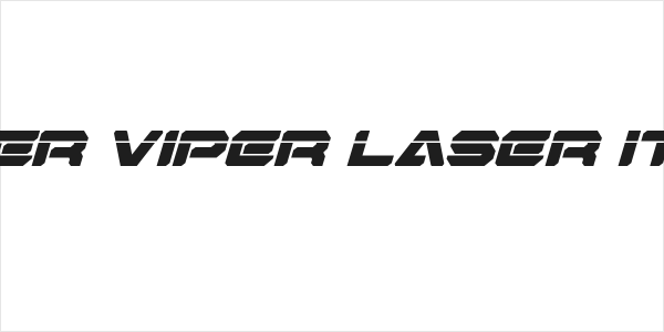 Hyper Viper Laser Italic Logo