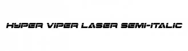 Hyper Viper Laser Semi-Italic  Descarca Fonturi Gratis