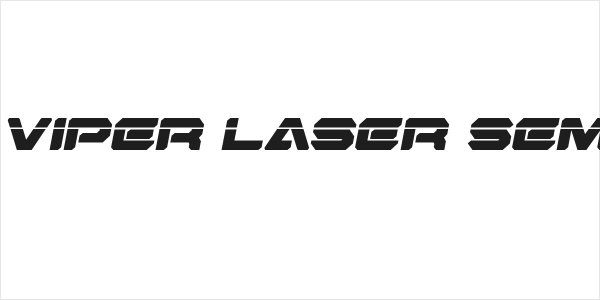 Hyper Viper Laser Semi-Italic Logo