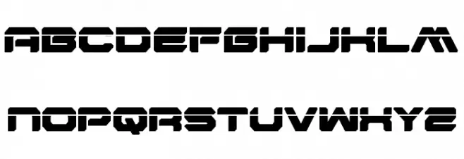 Hyper Viper Laser Schriftart Groß