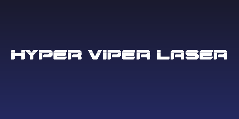 Hyper Viper Laser Social Header