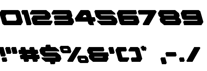 Hyper Viper Leftalic Font OTHER CHARS