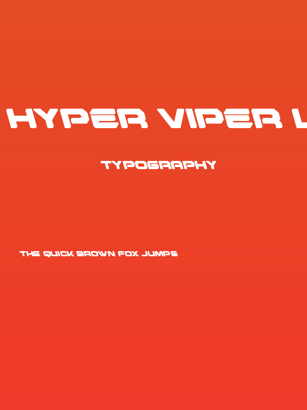 Hyper Viper Leftalic Poster