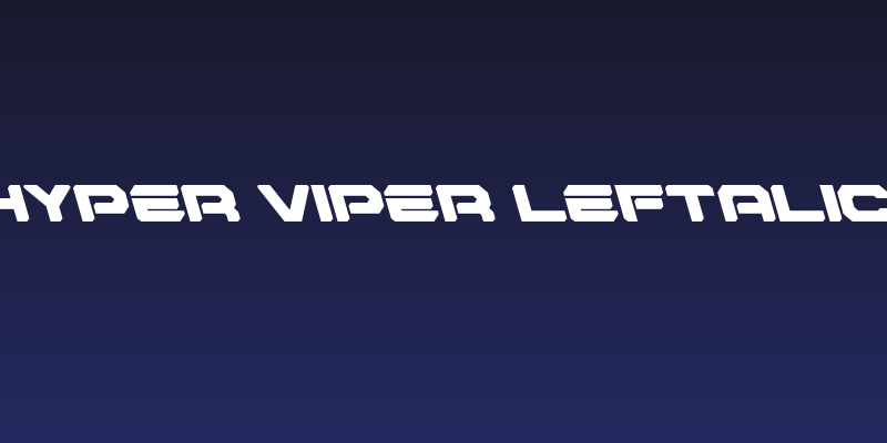 Hyper Viper Leftalic Social Header