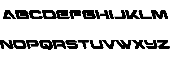 Hyper Viper Leftalic Font LOWERCASE