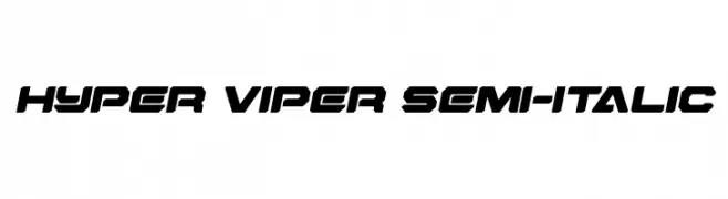 Hyper Viper Semi-Italic  Fuentes Gratis Descargar