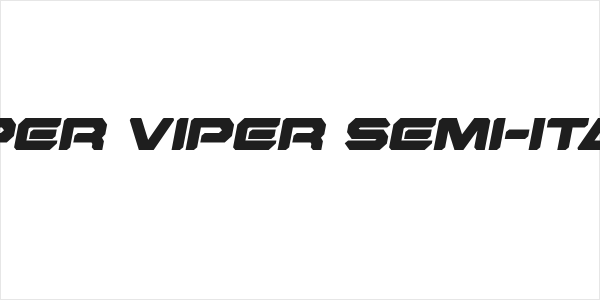 Hyper Viper Semi-Italic Logo