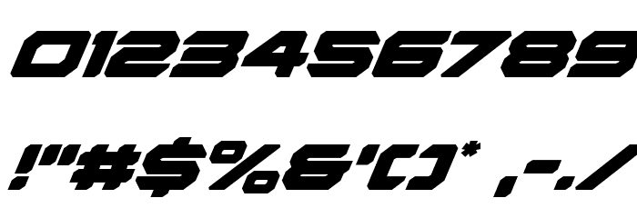 Hyper Viper Super-Italic Font OTHER CHARS