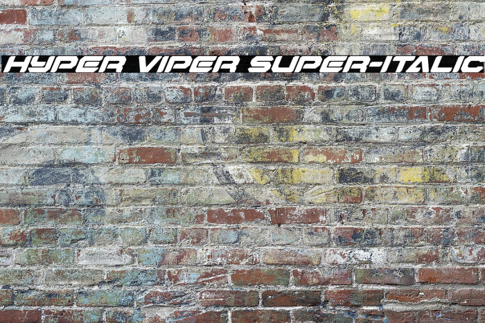 Hyper Viper Super-Italic Example 2