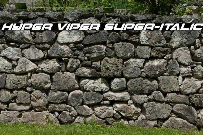 Hyper Viper Super-Italic Example 3