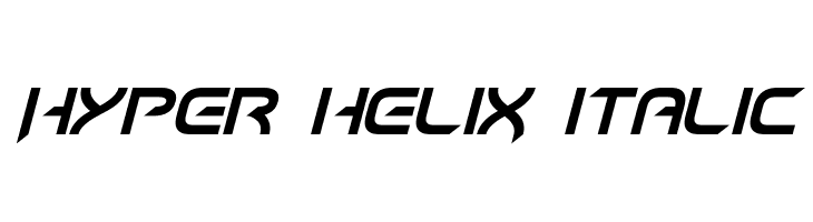 Hyper heliX Italic  नि: शुल्क फ़ॉन्ट्स डाउनलोड