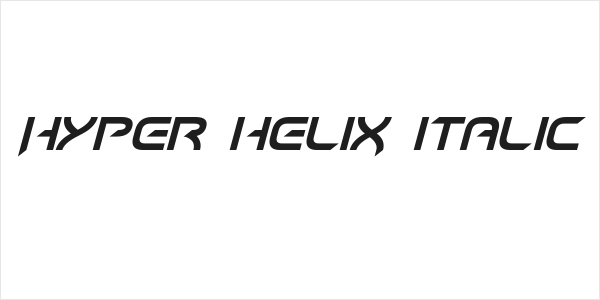 Hyper heliX Italic Logo