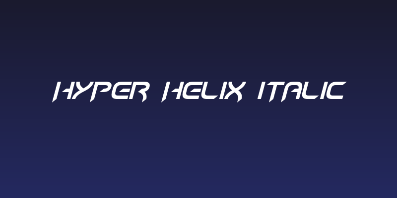 Hyper heliX Italic Social Header